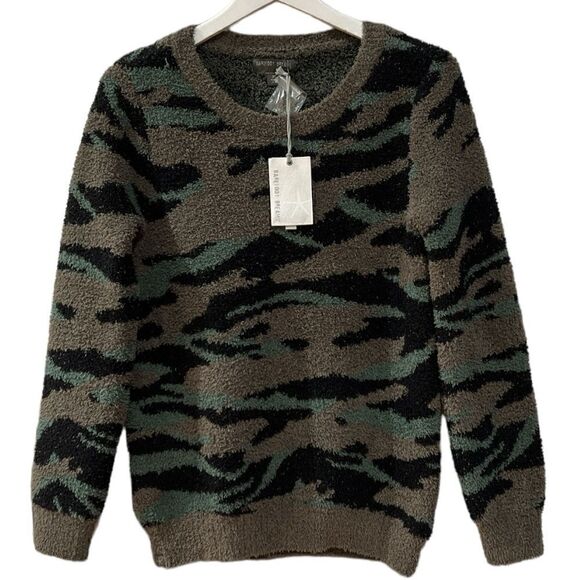 NWT Barefoot Dreams  |Cozychic Seaside  Crewneck Pullover - Picture 3 of 10